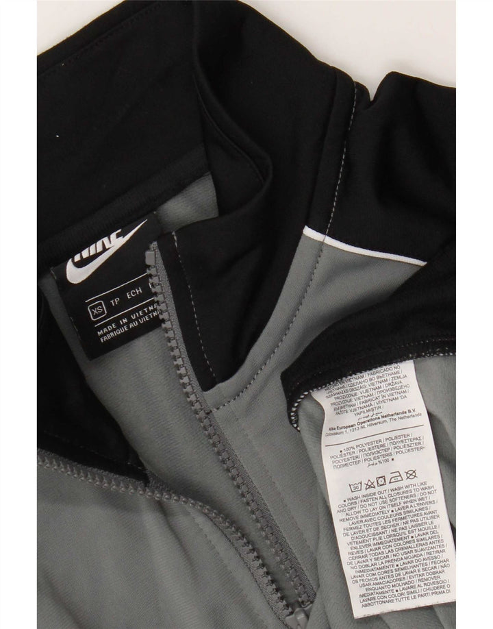 Nike Veste de survêtement pour homme XS Gris Colorblock Polyester