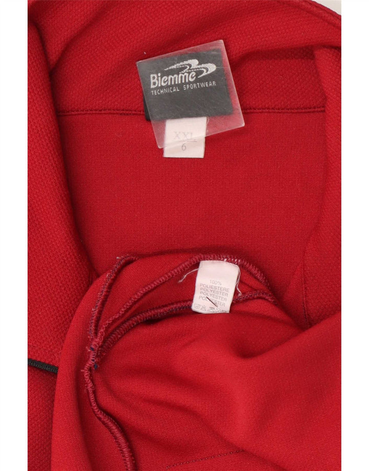 Biemme Pull-over pour homme en polyester rouge 2XL
