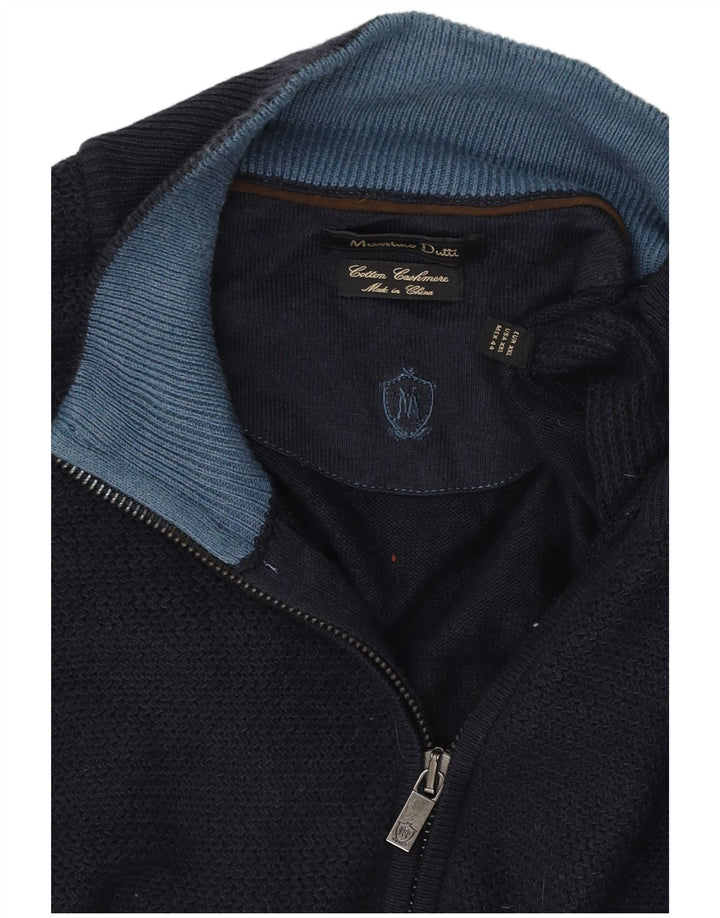 Massimo Dutti Veste de Survêtement Homme 2XL Bleu Marine Coton