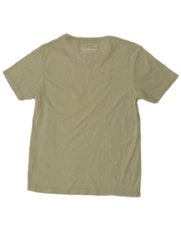 Fat Face Mens Graphic T-Shirt Top Small Green Cotton