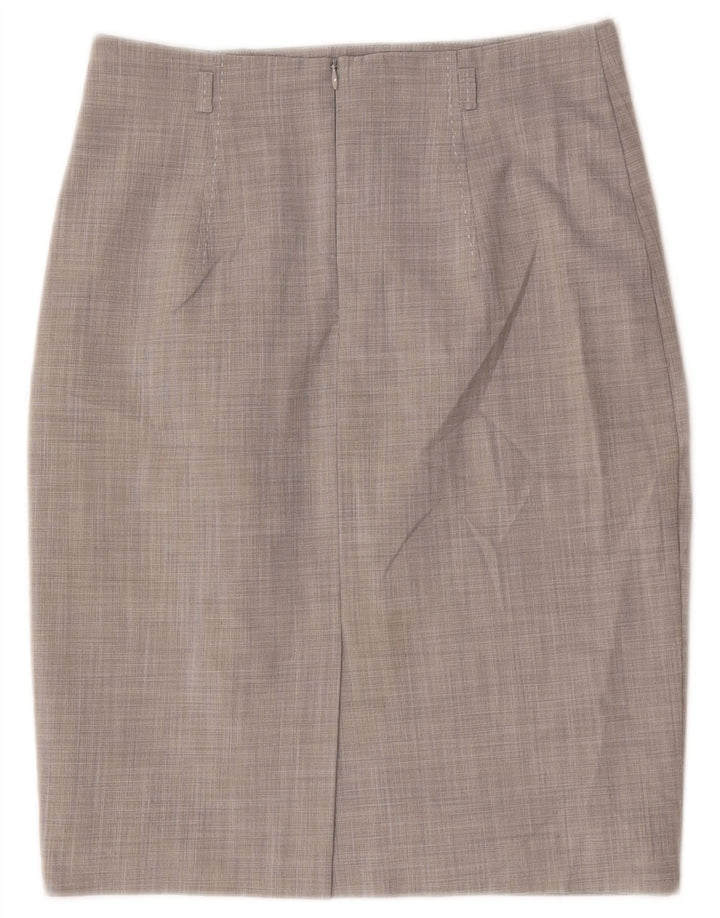 Marks & Spencer Jupe crayon femme UK 10 Small W30 Gris Polyester