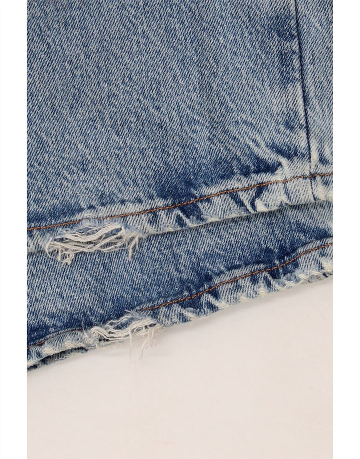 ZARA Jean bootcut effet vieilli pour femme EU 36 XS W26 L32 Bleu