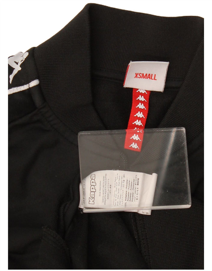 Kappa Veste de survêtement graphique pour femme UK 6 XS Noir Colourblock