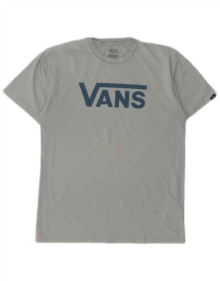 Vans Homme Coupe Classique T-Shirt Graphique Haut Bleu Moyen Coton