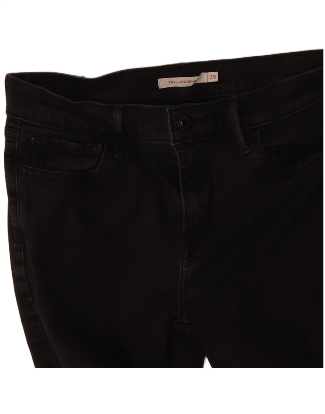 LEVI'S Jean 710 Super Skinny Femme W29 L28 Coton Noir