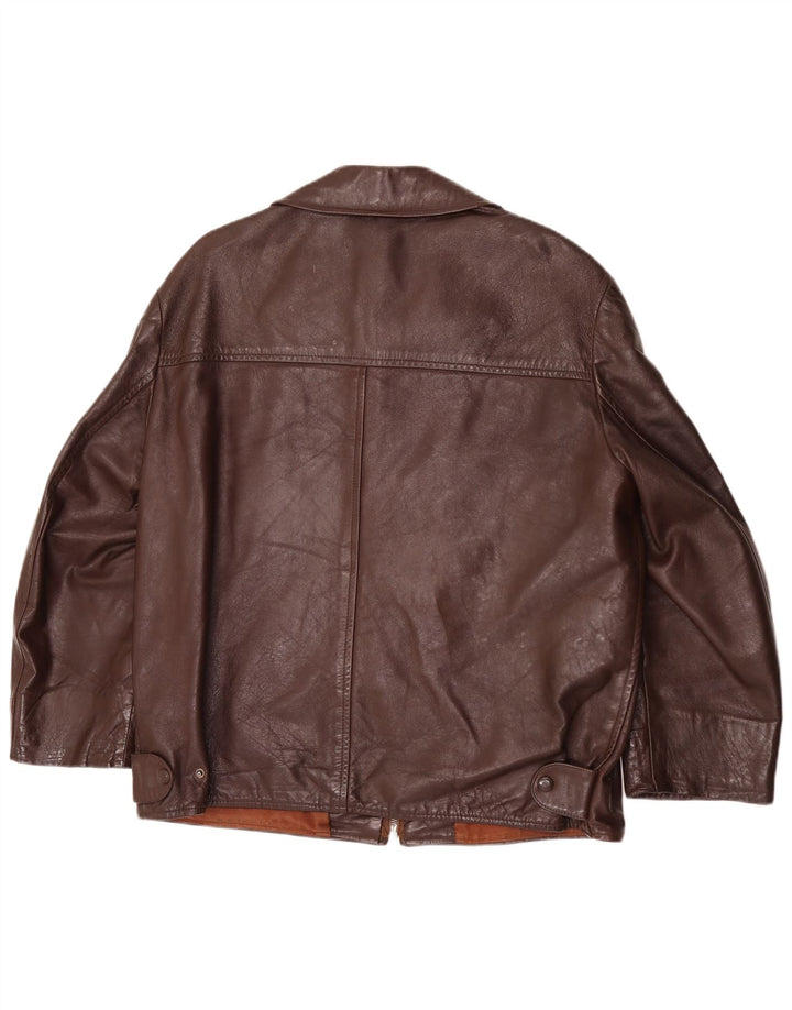 Gala Veste en cuir pour homme UK 42 XL Marron