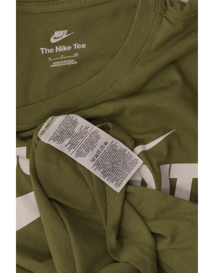 Nike T-shirt graphique pour homme en coton vert petit