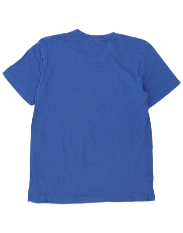 Adidas T-Shirt Graphique Homme Bleu Moyen Coton