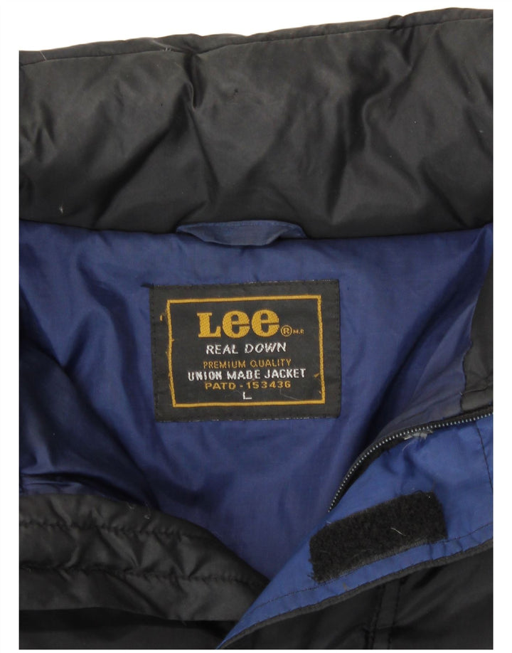 Lee Veste matelassée pour homme UK 40 Large Noir Polyester
