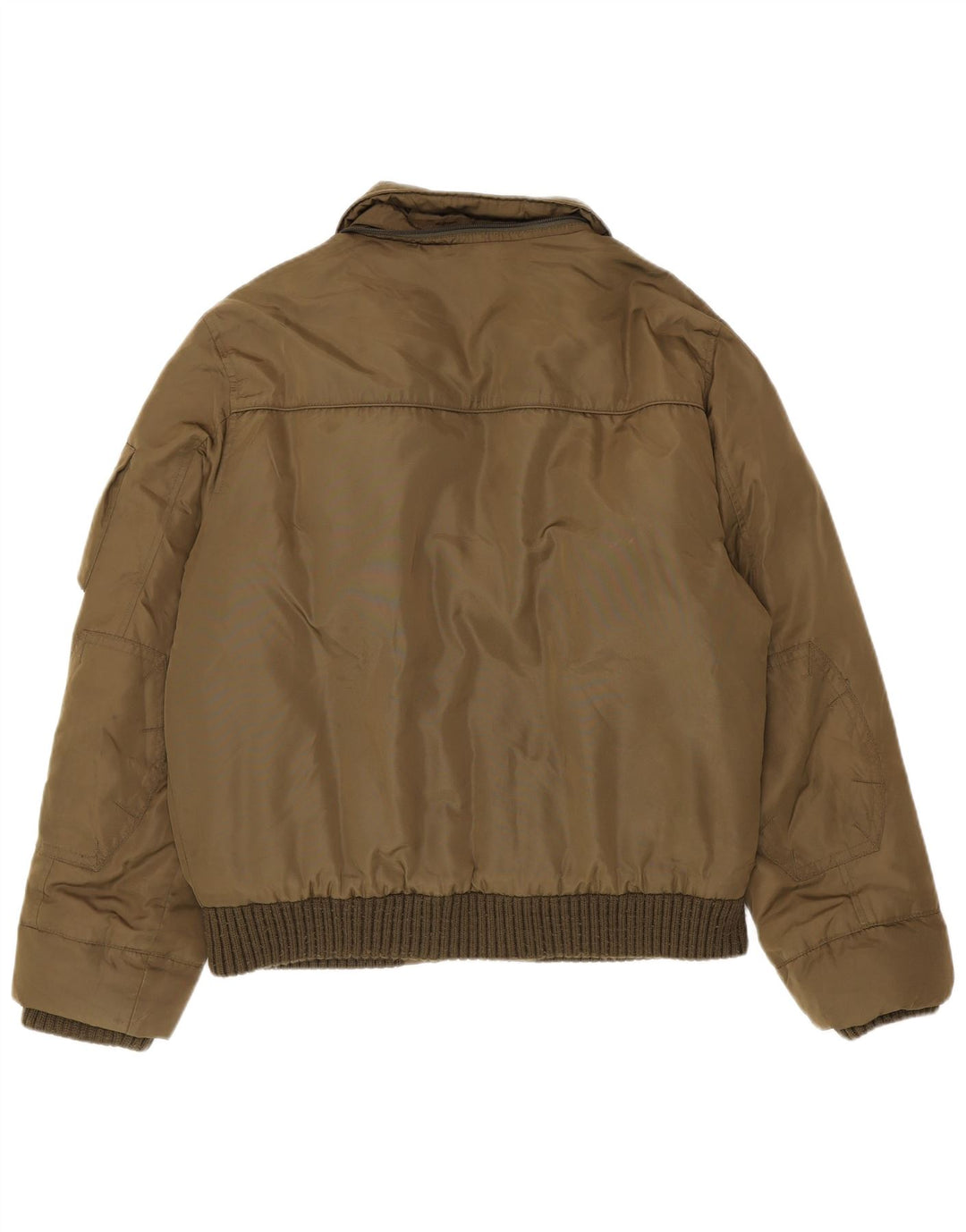 Tommy Hilfiger Veste rembourrée pour homme UK 40 Large Kaki Nylon