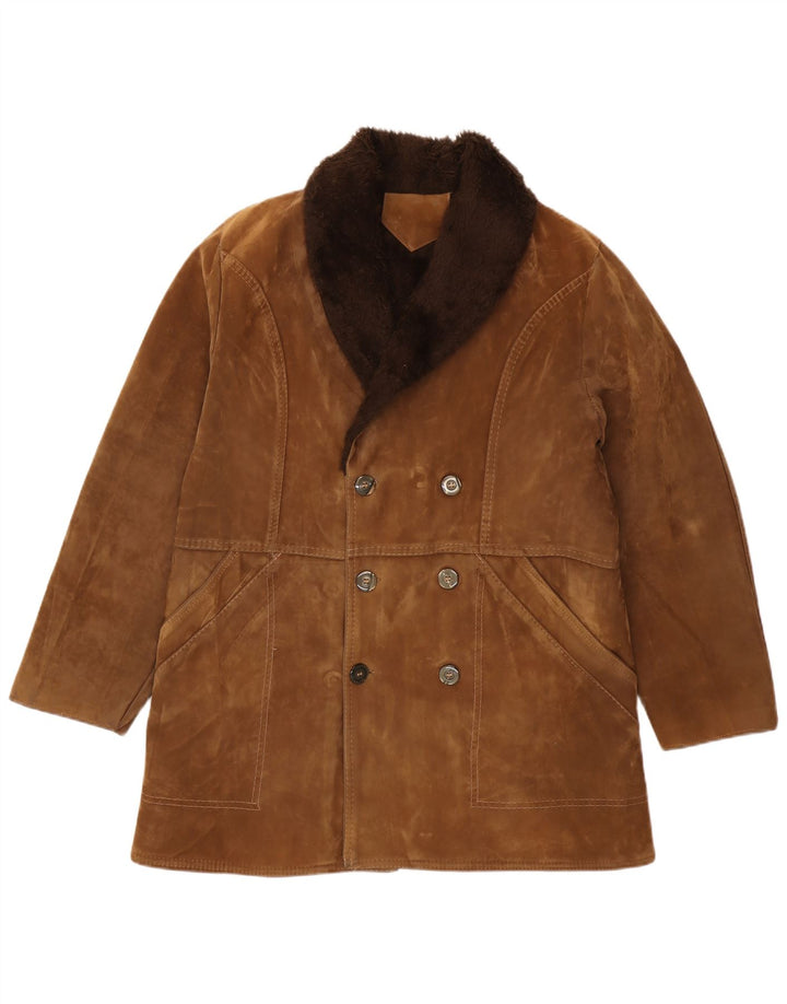 veste Sherpa homme vintage UK 42 XL Marron