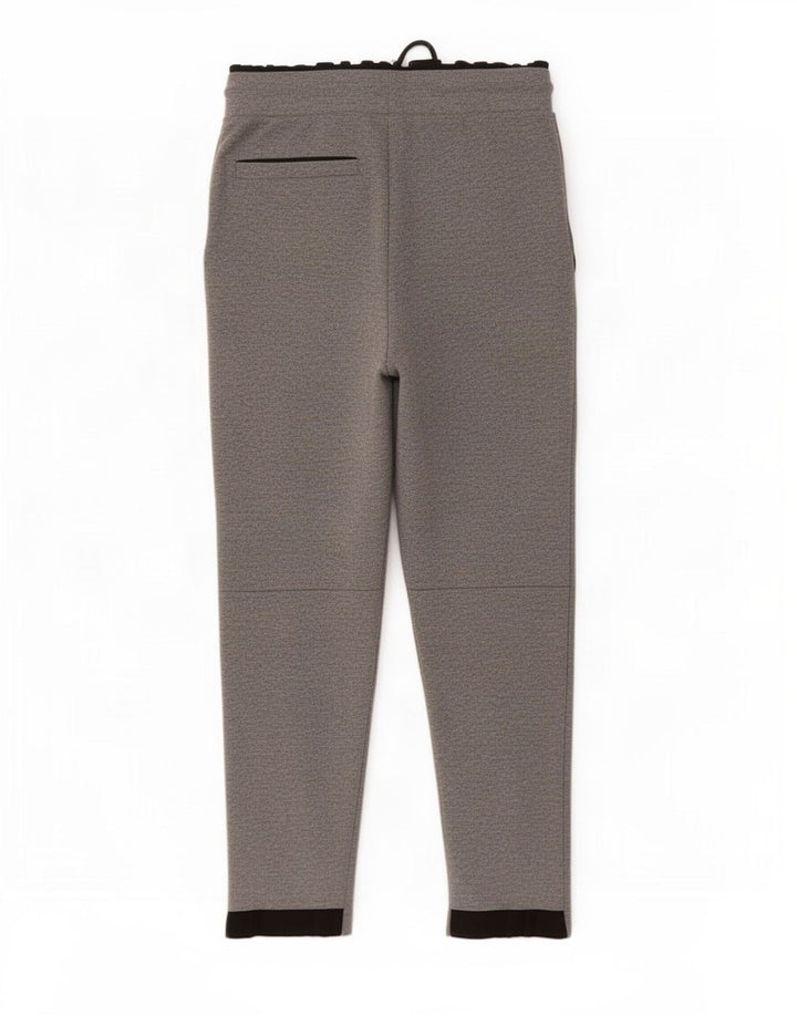 Zara Pantalon De Survêtement Crop Homme Gris Moyen Colourblock