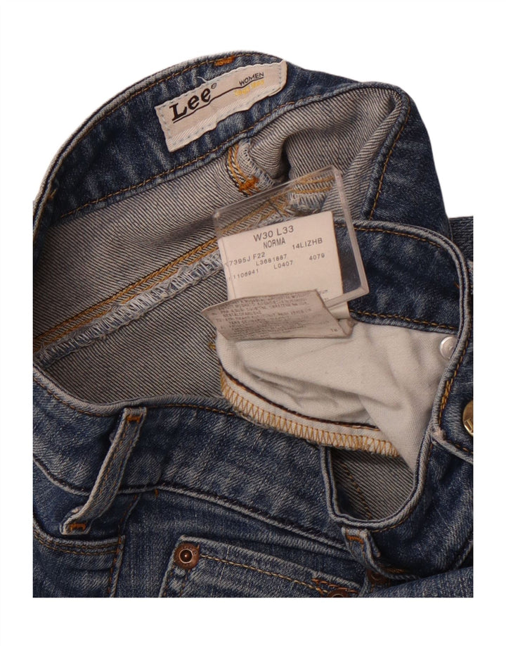 LEE Jean Court Norma W30 L19 Femme Bleu Coton
