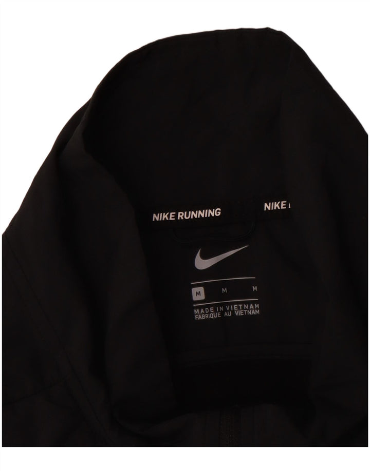 NIKE Veste de survêtement pour femme UK 14 Medium Noir Spandex