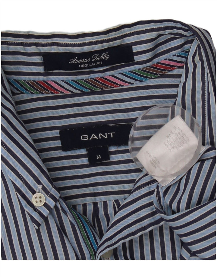 Gant Chemise Regular Fit Homme Bleu Moyen En Coton À Fines Rayures