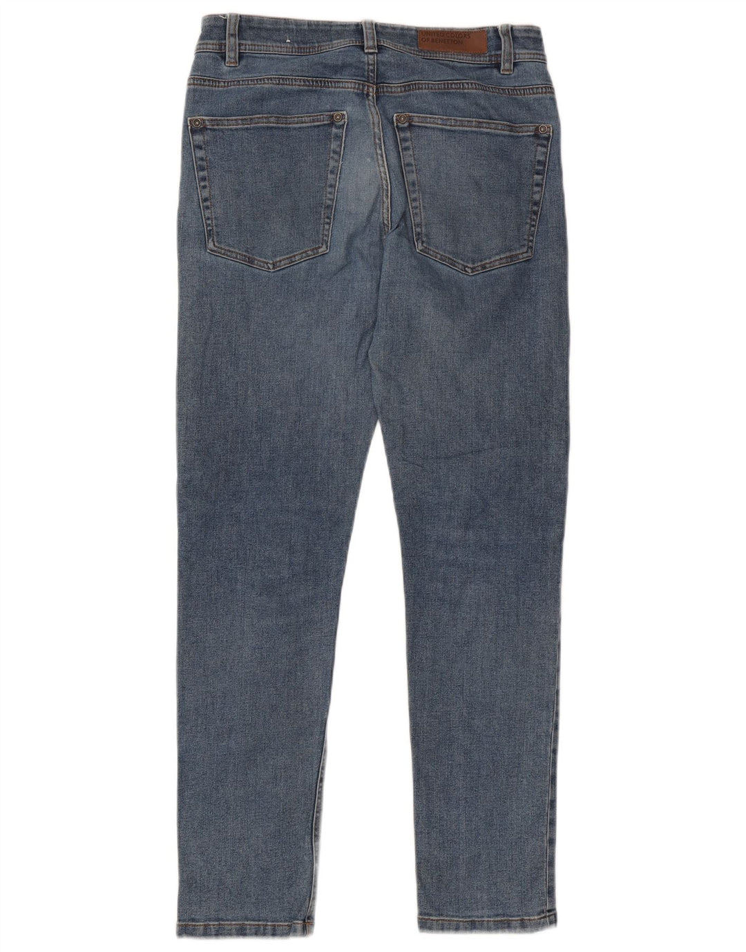 Benetton Jean Slim Homme W31 L30 Bleu Coton