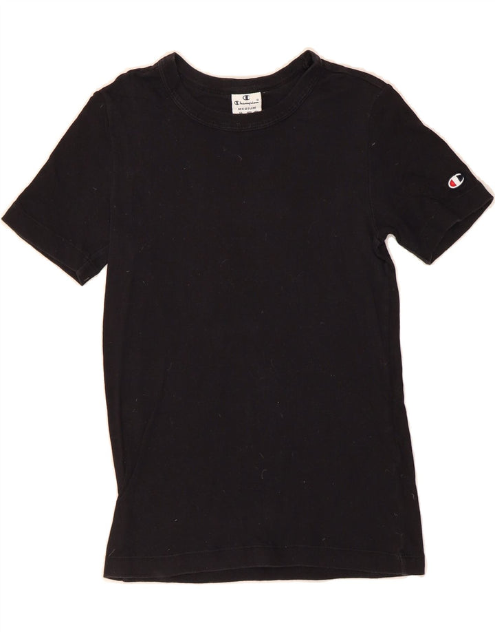 CHAMPION Girls T-Shirt Top 9-10 Years Medium Black Vintage Champion and Second-Hand Champion from Messina Hembry 