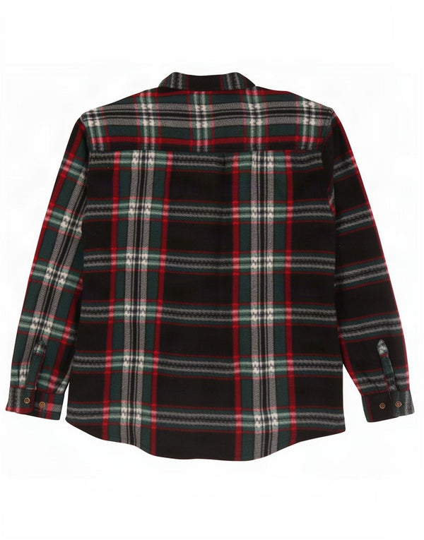 Chemise polaire homme vintage XL Polyester à carreaux multicolores