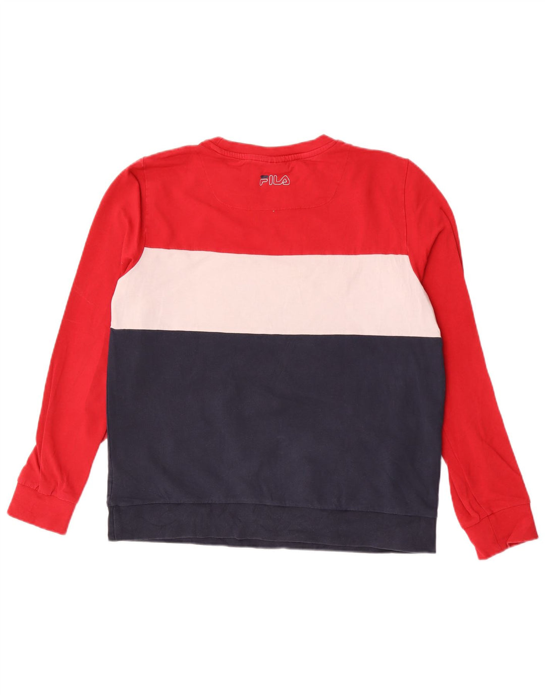 Fila Sweat-shirt graphique pour femme UK 16 Large Multicolore Colourblock