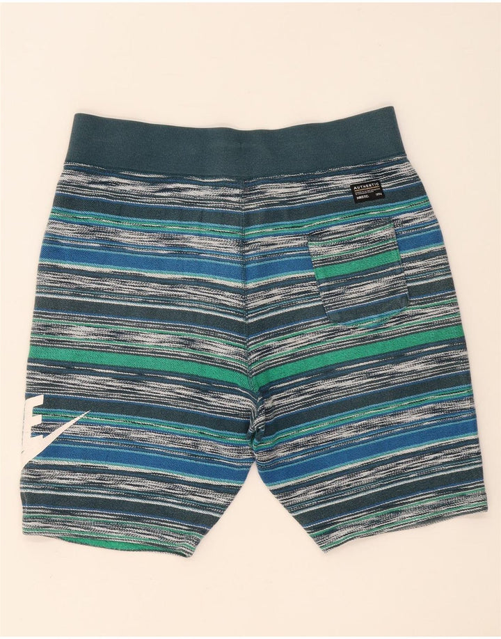 Nike Short de sport pour homme en coton rayé multicolore