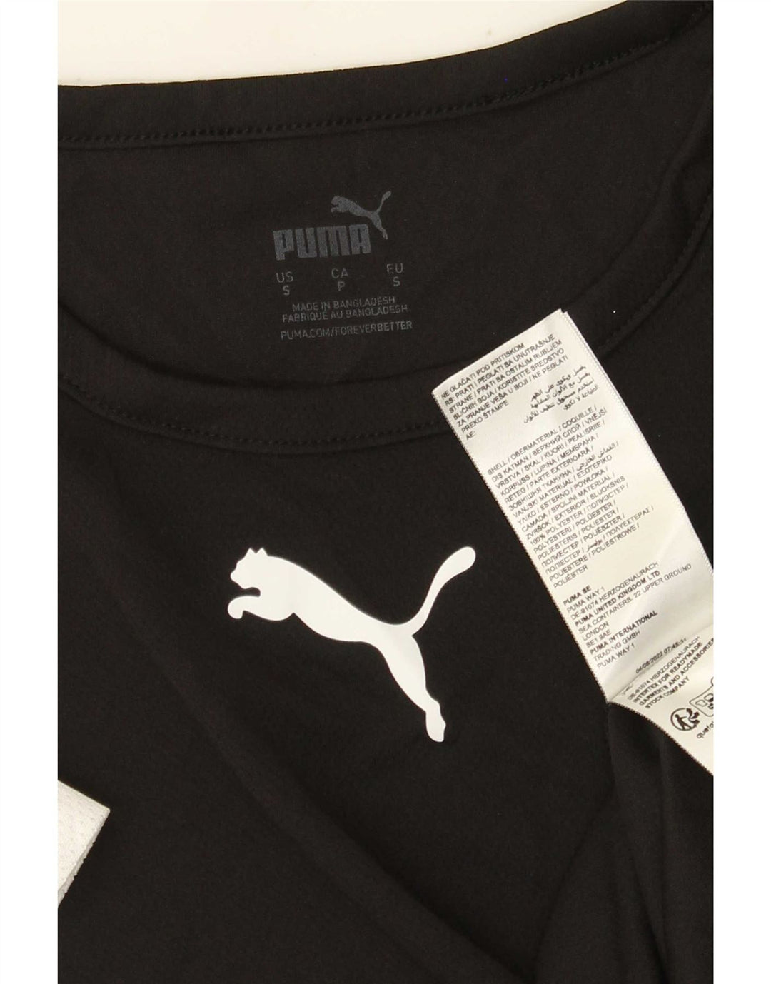 Puma T-Shirt Homme Haut Petit Noir Colorblock Polyester