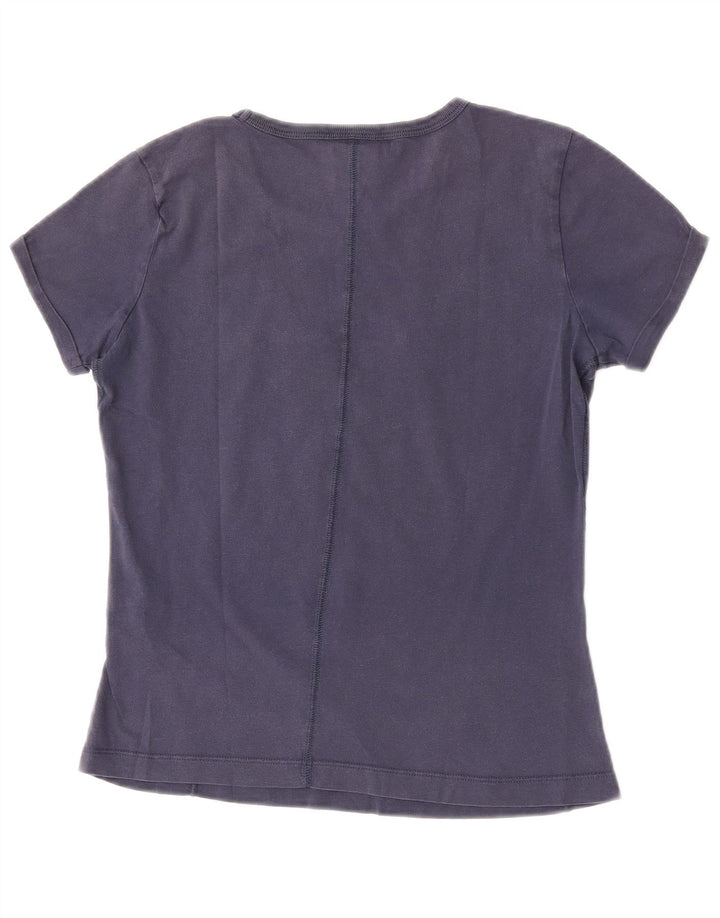 Champion T-shirt graphique pour femme UK 12 Bleu marine moyen