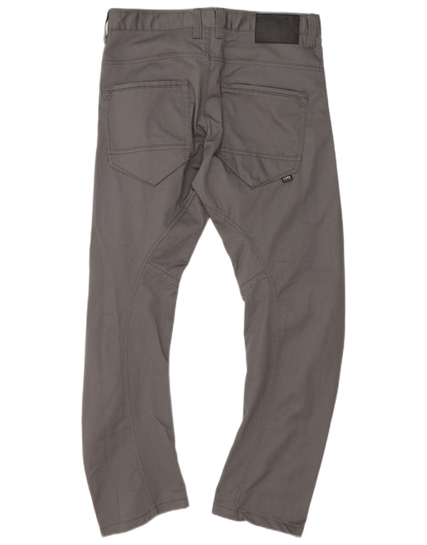 Jack & Jones Mens Anti Fit Casual Trousers W34 L31 Grey Cotton