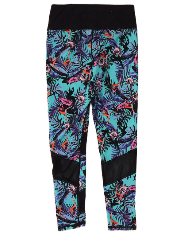 Superdry Legging court graphique pour femme UK 12 Medium Multicolore Floral