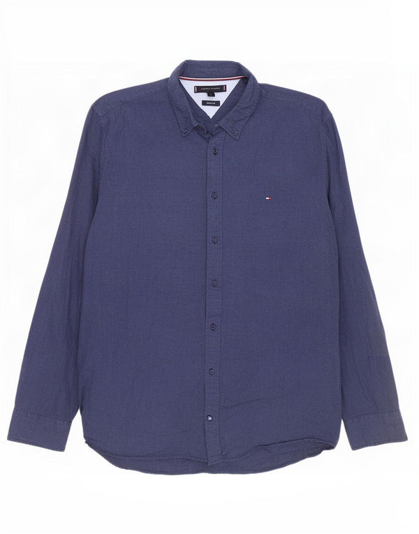 Tommy Hilfiger Chemise Regular Fit XL Bleu Marine Coton
