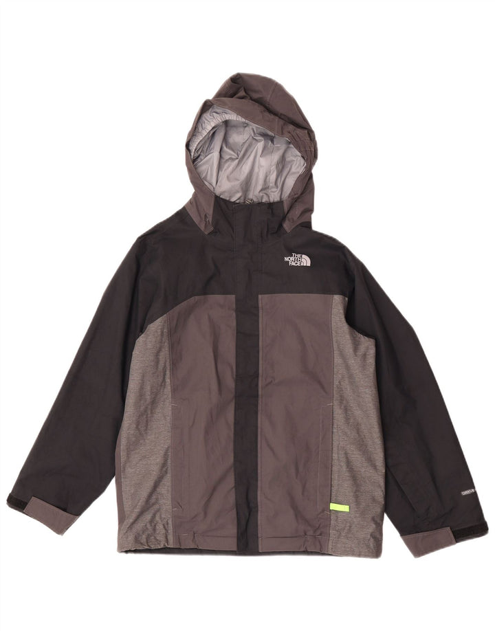 The North Face Veste de Pluie à Capuche Garçon 10-11 Ans Gris Moyen Polyester