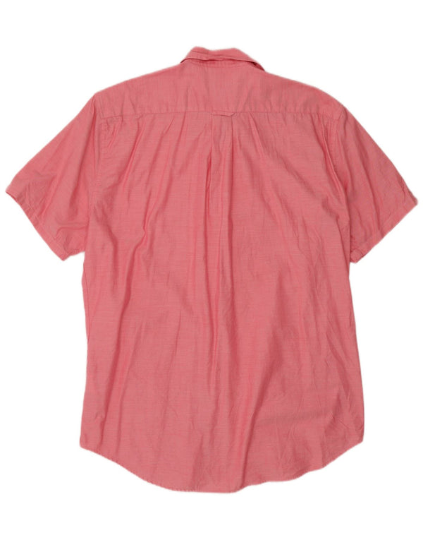 Gant Chemise à manches courtes pour homme Taille 39/40 15 3/4 Coton rose moyen