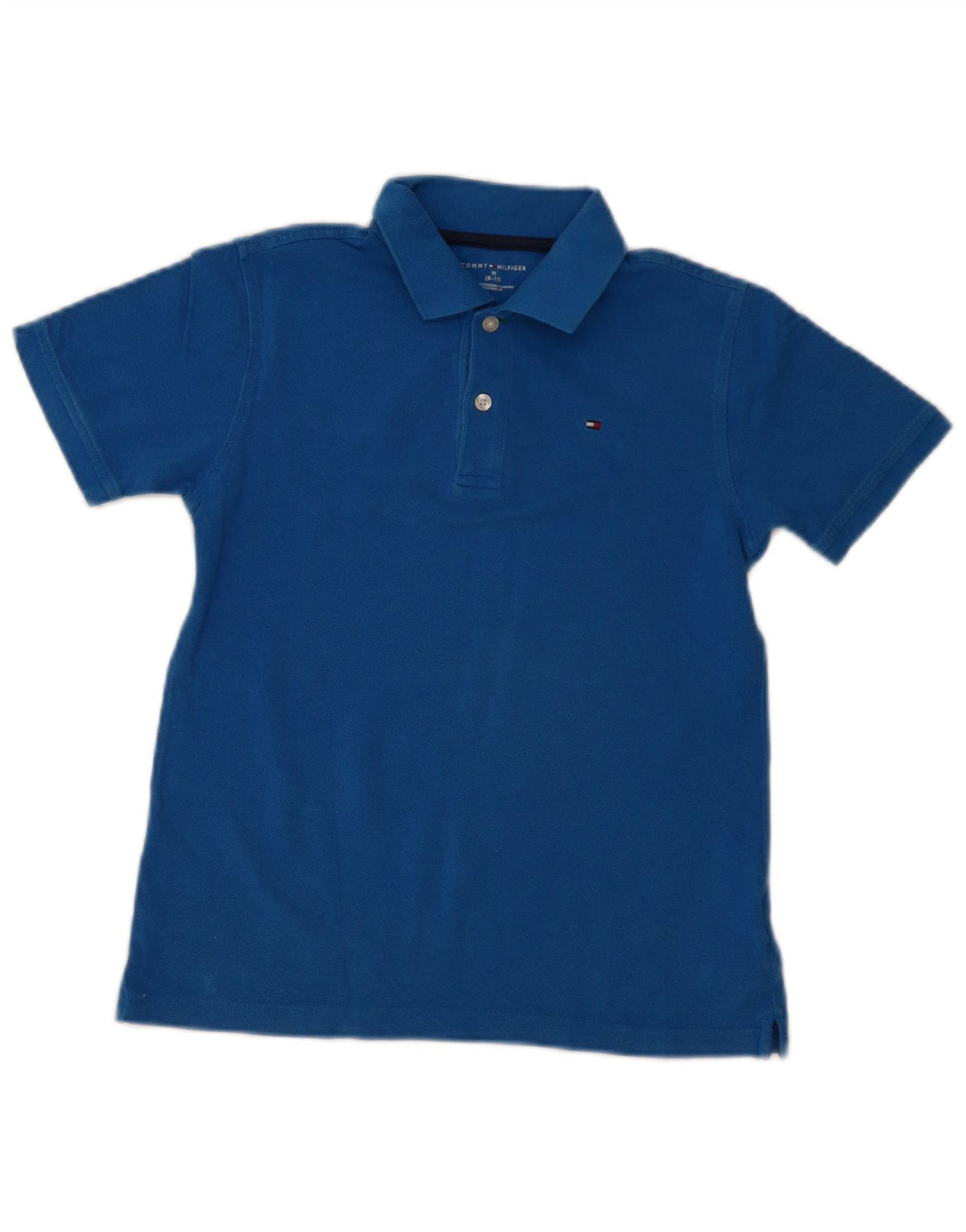 Tommy Hilfiger Polo Garçon 8-9 ans Bleu Moyen Coton