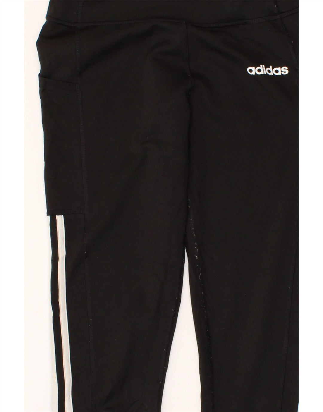 ADIDAS Womens Leggings UK 8/10 Small  Black Polyester Vintage Adidas and Second-Hand Adidas from Messina Hembry 