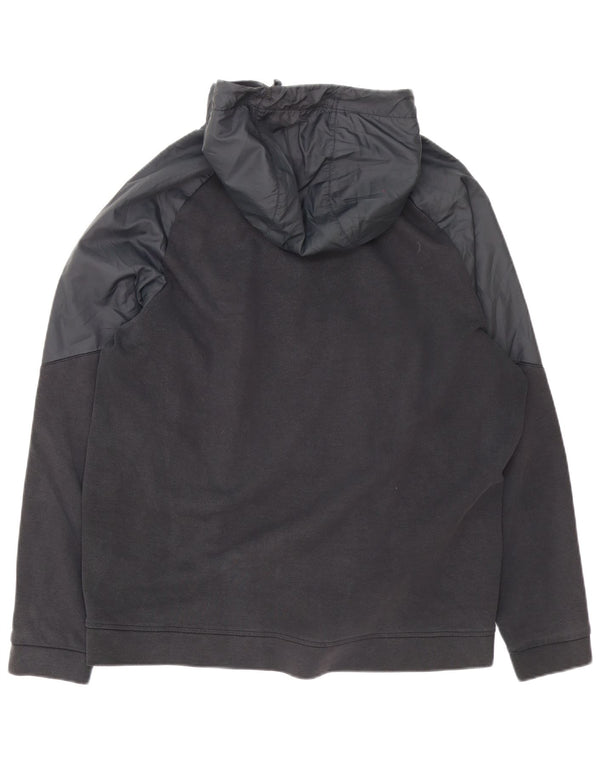 Nike Pull à capuche zippé pour homme 2XL en coton noir
