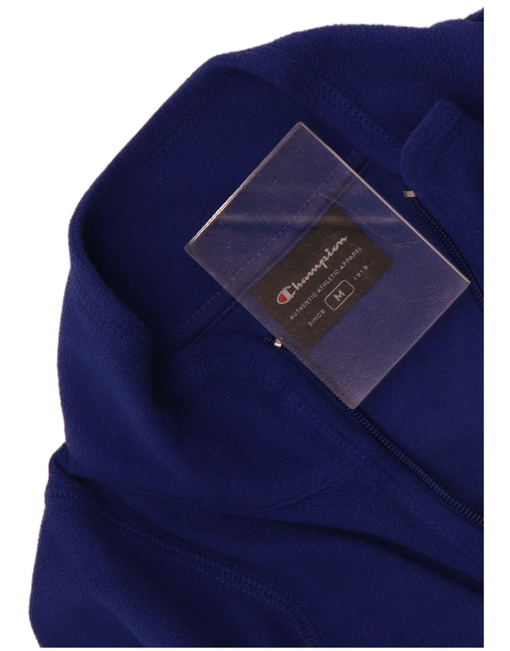 Champion Pull polaire à col zippé pour femme UK 12 Bleu moyen