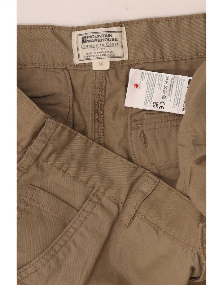 Mountain Warehouse Short cargo pour homme W36 en coton beige Taille L