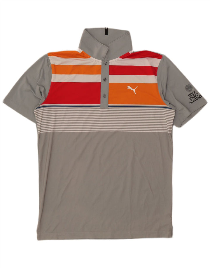 PUMA Polo Golf Graphic Homme Gris Moyen Colorblock