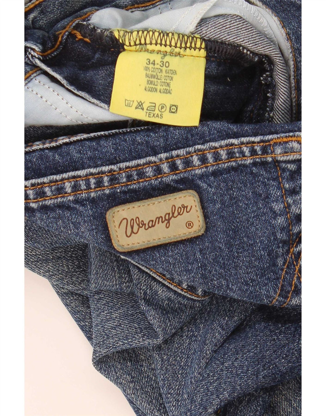 Wrangler Jean droit homme W34 L30 bleu coton