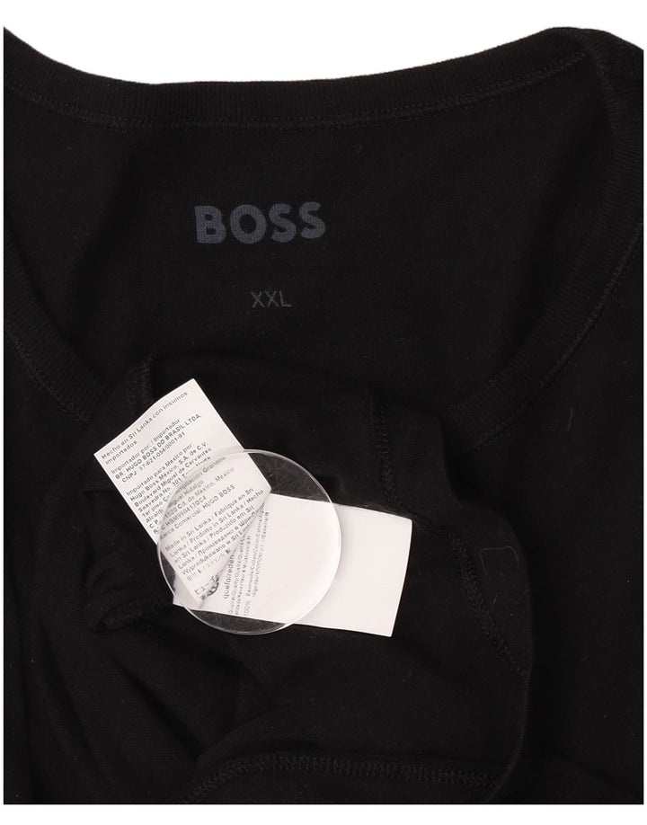 Hugo Boss T-Shirt Homme Top 2XL Coton Noir