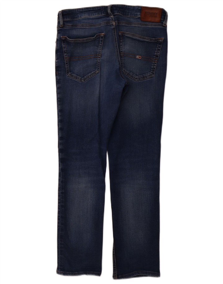 TOMMY HILFIGER Jean Droit Femme W32 L27 Bleu Coton