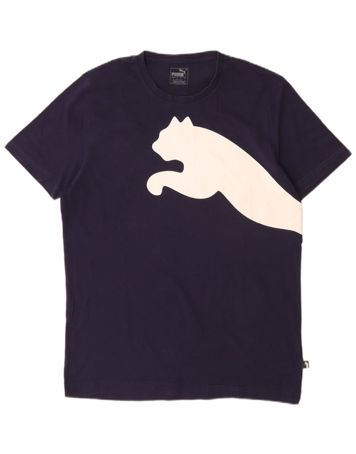 Puma T-shirt graphique pour homme, grand, bleu marine