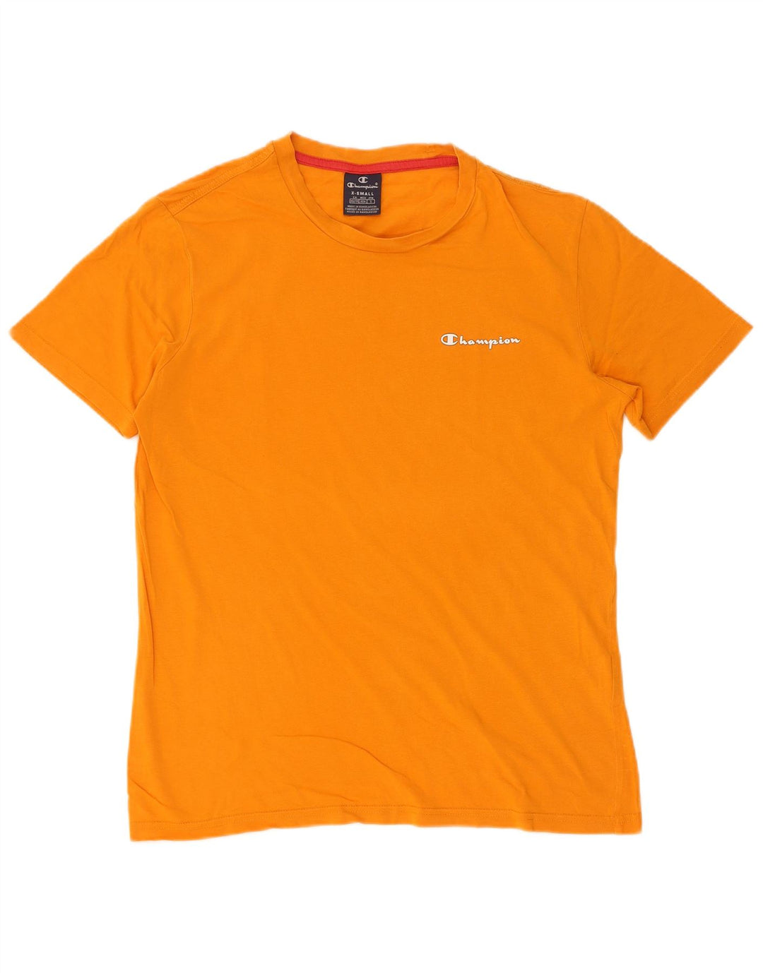 Champion T-Shirt Homme Top XS Orange Coton