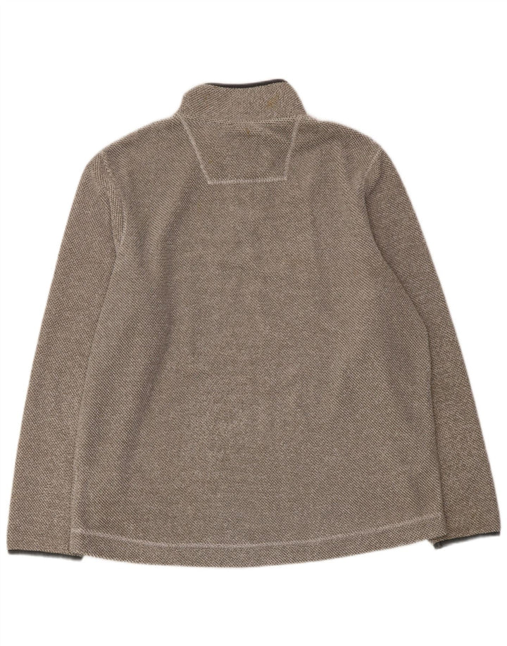 WEIRD FISH Pull Polaire Col Zippé Homme XL Gris Polyester