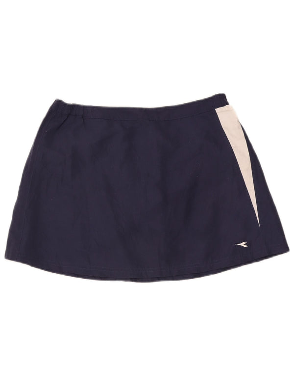 Diadora Jupe de Tennis Femme UK 14 Medium Bleu Marine Colorblock Polyester