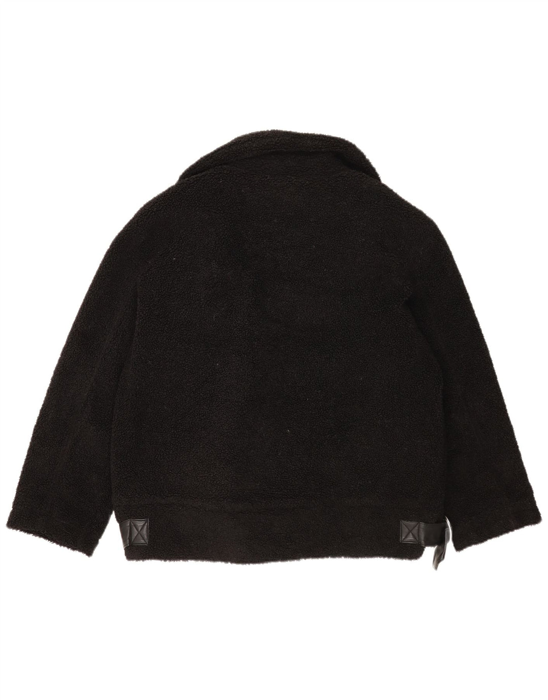 Topshop Veste polaire surdimensionnée pour femme UK 44 Medium Noir Polyester