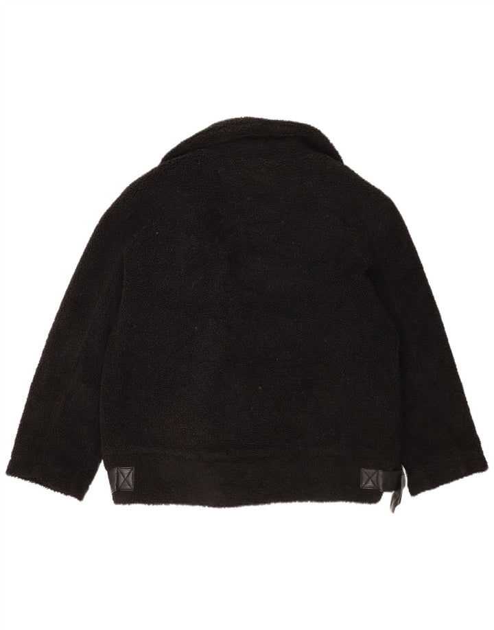 Topshop Veste polaire surdimensionnée pour femme UK 44 Medium Noir Polyester