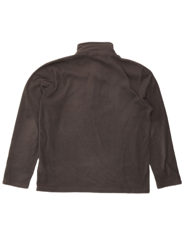 The North Face Pull polaire à col zippé pour homme Large Gris Polyester
