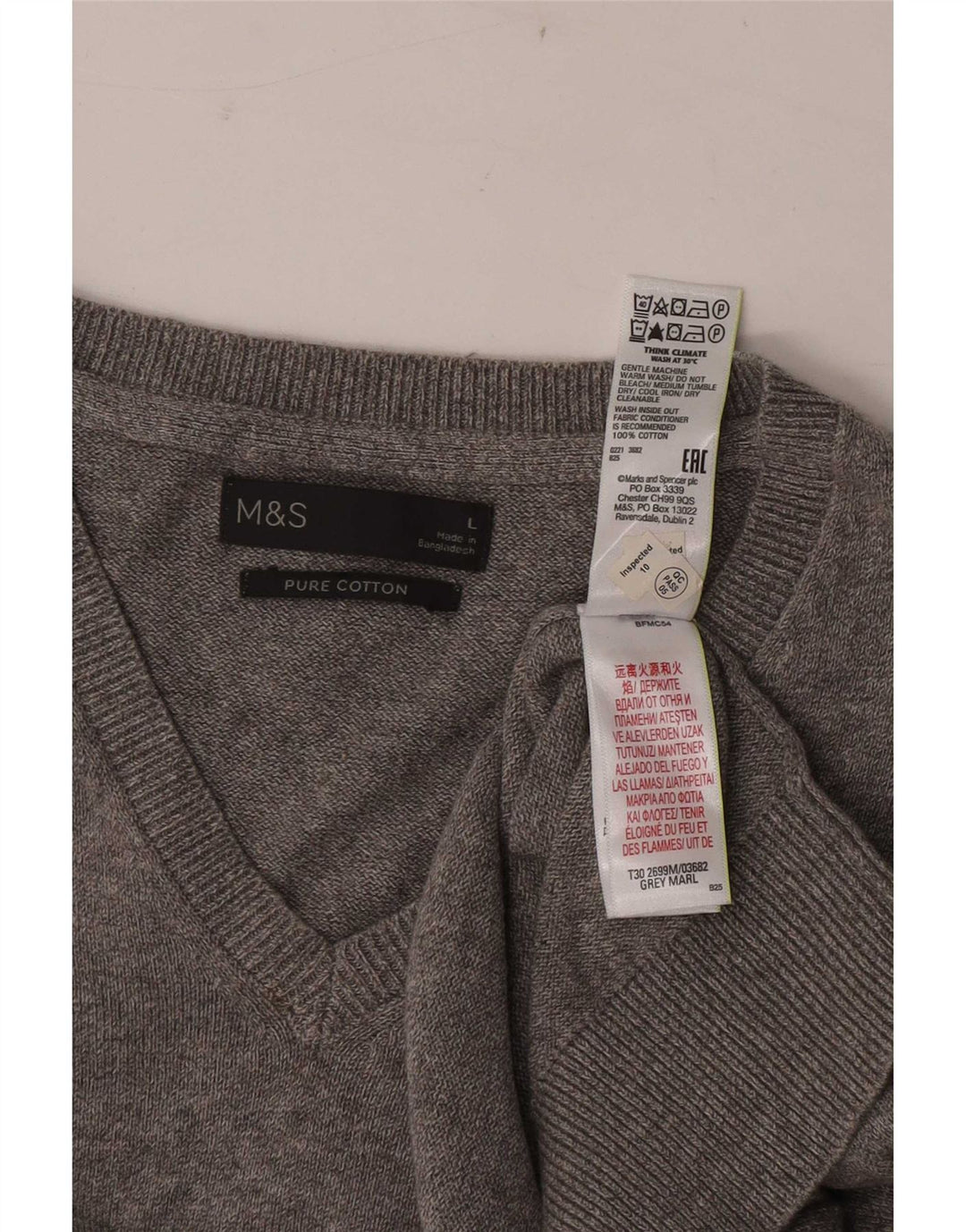 Marks & Spencer Débardeur pour homme en coton gris Taille L