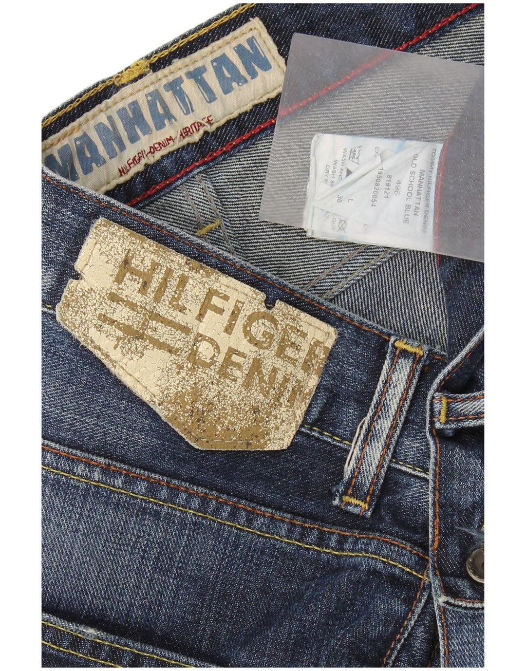 TOMMY HILFIGER Jean Bootcut Manhattan Femme W33 L30 Coton Bleu