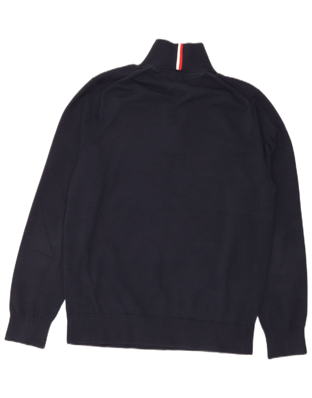 Tommy Hilfiger Pull col zippé homme bleu marine moyen coton